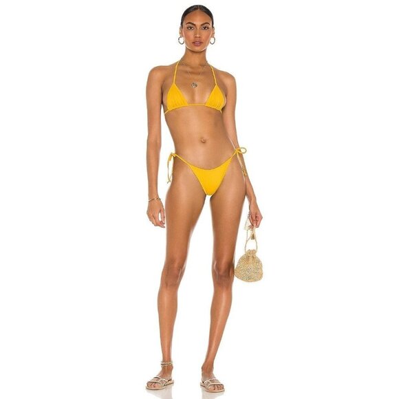 Tropic Of C Other - Tropic of C Praia Bikini Bottom in Mango Large New Swimsuit